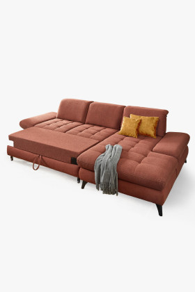 Ecksofa Carolina Polstersofa Komfort Sitzgarnitur grau